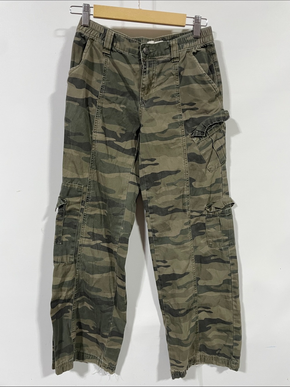 PacSun Olive Camo Cargo Trousers